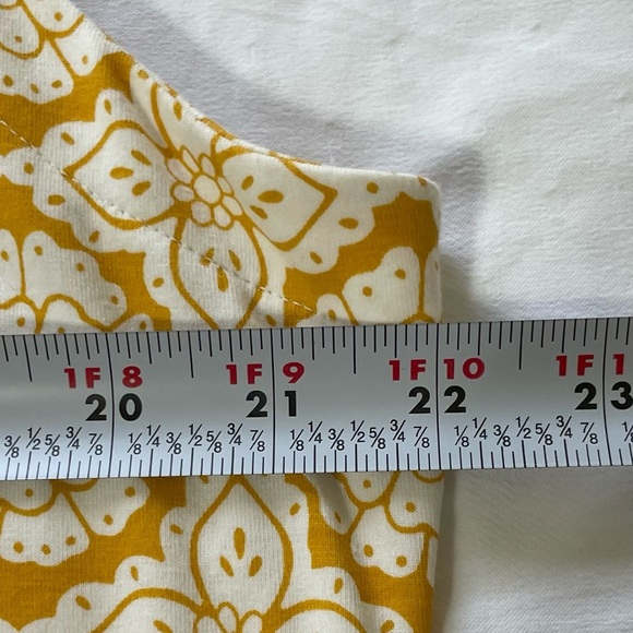 NWOT Croft & Barrow Gold and White Sleeveless A-line Midi Dress - Picture 6 of 6